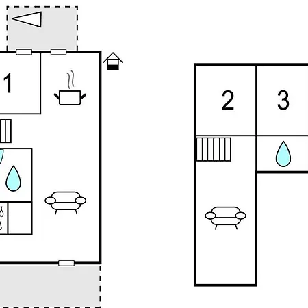 Three-bedroom In アパート